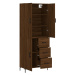 vidaXL Skříň highboard hnědý dub 69,5 x 34 x 180 cm kompozitní dřevo