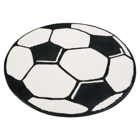 Hanse Home Collection koberce Dětský kusový koberec Prime Pile Fussball 100015 - 200x200 (průměr