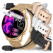 Chytré hodinky Dámské hodinky Vodotěsné Pl Menu Hovory Smart Watch 4 Řemínky