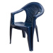 MEGA PLAST Židle zahradní GARDENIA, tmavě modrá
