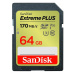 SanDisk SDXC karta 64GB Extreme PLUS (200 MB/s Class 10, UHS-I U3 V30)