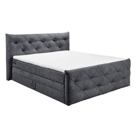 Boxspring Postel Tarragona Antracitová 180x200 Cm Möbelix