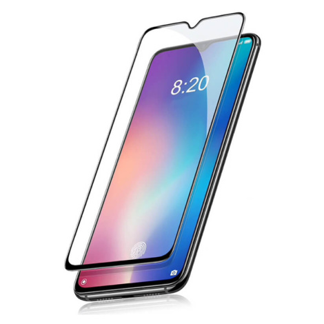 3x 3D tvrzené sklo s rámečkem pro Xiaomi Mi 9 Lite - černé - 2+1 zdarma