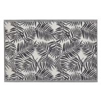 Venkovní koberec 120 x 180 cm černé palmové listy KOTA, 250295