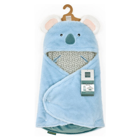 Doudou Plyšová modrá dečka s kapucí Yoca le koala 70 cm