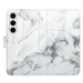 iSaprio flip pouzdro SilverMarble 15 pro Samsung Galaxy S23 5G