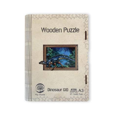 Wooden puzzle Dinosaur A3 GID - svítící ve tmě EPEE Czech