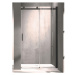 Sprchové dveře HOPA BELVER BLACK 150 cm - černé detaily