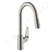 Hansgrohe 71800800 - Dřezová baterie M429-H220 s výsuvnou sprškou, vzhled nerezu