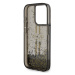 Zadní kryt Guess PC/TPU Liquid Glitter Gold Stripe Zadní pro Apple iPhone 15 Pro, black