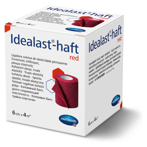 Hartmann Idealast-haft color 6 cm x 4 m obinadlo elastické červené