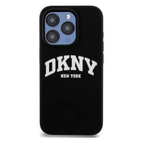 DKNY Liquid Silicone Arch Logo MagSafe Zadní Kryt pro iPhone 15 Pro Black