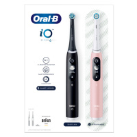 Oral-B iO 6 Černý a Růžový Elektrický Zubní Kartáček