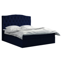 Eka Kontinentální čalouněná postel Exclusive - Fresh (140x200 cm) Barva látky - Fresh: Modrá (11