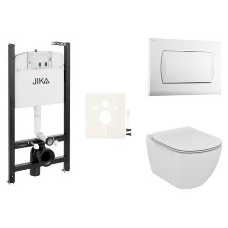 Cenově zvýhodněný závěsný WC set Jika do lehkých stěn / předstěnová montáž+ WC Ideal Standard Te