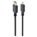 Kabel CABLEXPERT CC-HDMID-6 HDMI-HDMI micro 1,8m, 1.3, M/M stíněný, zlacené kontakty, černý