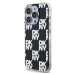 DKNY PC/TPU Checkered Pattern kryt iPhone 15 Pro černý