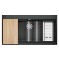 Primagran Kuchyňský dřez granitový jednokomorový bez odkapávače s největší komorou MAX Oslo 100 
