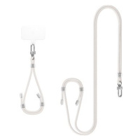 Spigen Universal Set 2 (Cross Body Strap 1P + Wrist Strap 1P + ConTag2 1P) Pearl White