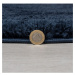 Flair Rugs koberce Kusový koberec Shaggy Teddy Navy kruh - 133x133 (průměr) kruh cm