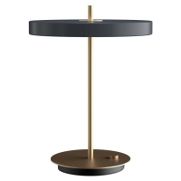 Antracitová LED stmívatelná stolní lampa s kovovým stínidlem (výška 41,5 cm) Asteria Table – UMA