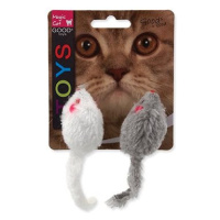 MAGIC CAT hračka myšky chrastící s catnip 11 cm 3 × 2 ks