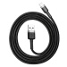 Kabel Baseus Cafule USB Lightning Cable 1,5A 2m (Gray+Black) (6953156275010)