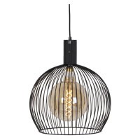 Designová závěsná lampa černá 40 cm - Wire Dos