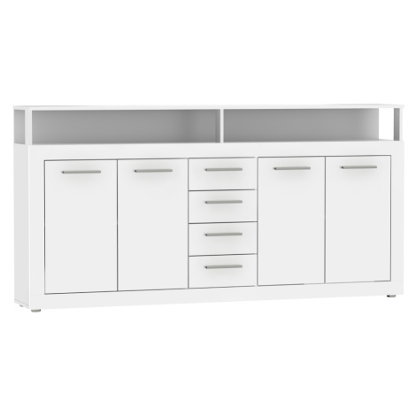 Kombinovaná komoda, bílá, LUNYSA 2 NEW Tempo Kondela
