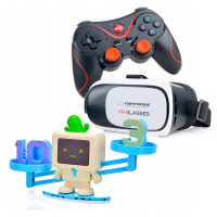 dárek K Svátku Brýle Vr Brýle 3D+GAMEPAD+ŠÁLKOVÁ Váha Robot Matematik