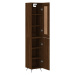 vidaXL Skříň highboard hnědý dub 34,5 x 34 x 180 cm kompozitní dřevo