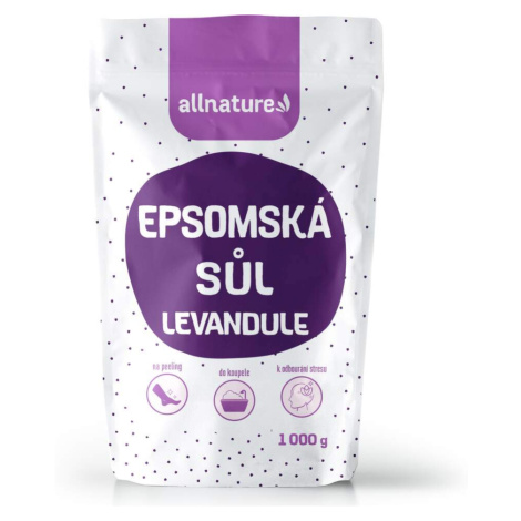 Allnature Epsomská sůl Levandule 1000g