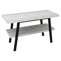 Sapho TWIGA umyvadlový stolek 120x72x50 cm, černá mat/dub starobílý