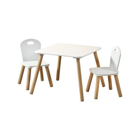 Kesper Dětský stolek se dvěma židlemi- bílý