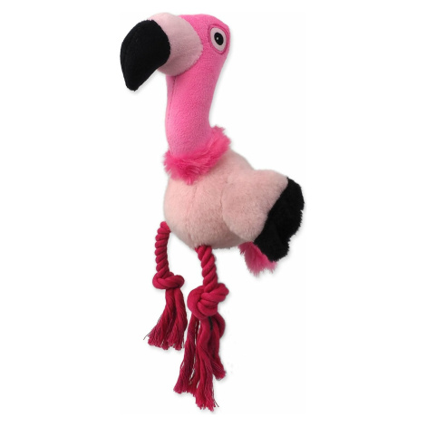 Hračka Dog Fantasy Silent Squeak plameňák růžový 27cm