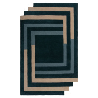 Flair Rugs koberce Ručně všívaný kusový koberec Abstract Labyrinth Shaped Blue - 120x180 cm