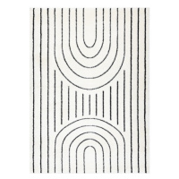 Kusový koberec Mode 8494 geometric cream/black 160x220 cm