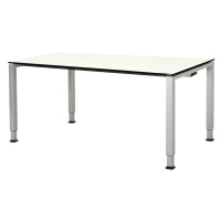 mauser Elegantní výškově nastavitelný stůl, v x š x h 650 - 850 x 1600 x 900 mm, deska s plným j