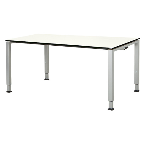 mauser Elegantní výškově nastavitelný stůl, v x š x h 650 - 850 x 1600 x 900 mm, deska s plným j