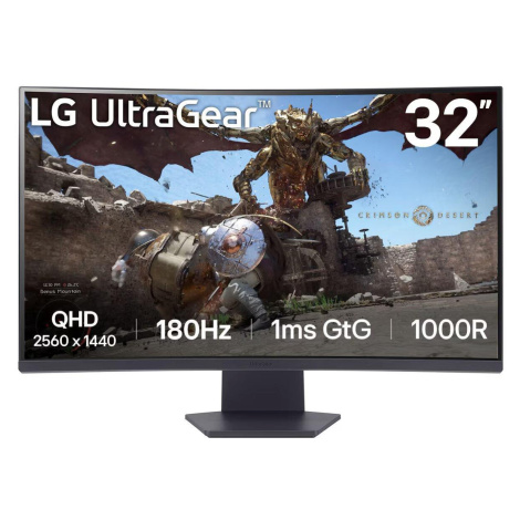 LG UltraGear/32GS60QC-B/32"/VA/QHD/180Hz/1ms/Black/2R