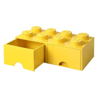 Lego® úložný box 250x502x181 se šuplíky žlutý
