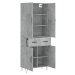 vidaXL Skříň highboard betonově šedá 69,5x34x180 cm kompozitní dřevo