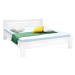 Dřevěná postel Maribo 160x200, bílá