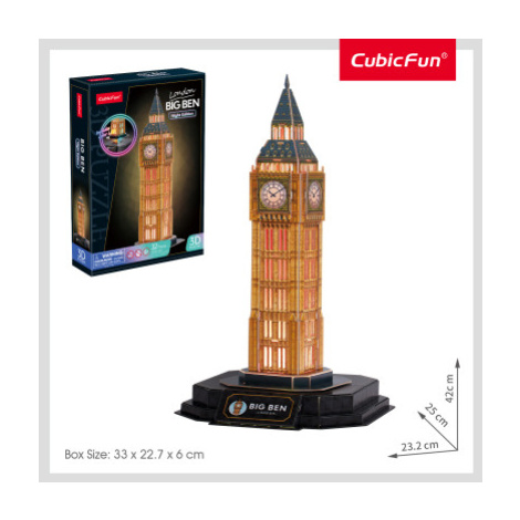 Puzzle 3D s LED Noční edice: Big Ben 32 dílků Sparkys