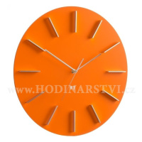 Designové nástěnné hodiny Future Time FT2010OR Round orange 40cm