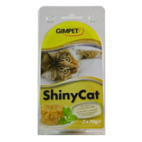 Gimpet kočka konz. ShinyCat tuňak/krev/maltóza 2x70g + Množstevní sleva sleva 15%