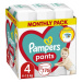 Pampers Pants 4 Active Baby Dry 9-15 kg 176 ks