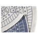 NORTHRUGS - Hanse Home koberce Kusový koberec Twin-Wendeteppiche 103104 creme blau kruh – na ven