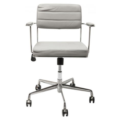 KARE Design Šedá čalouněná kancelářská židle Dottore