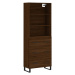 vidaXL Skříň highboard hnědý dub 69,5 x 34 x 180 cm kompozitní dřevo